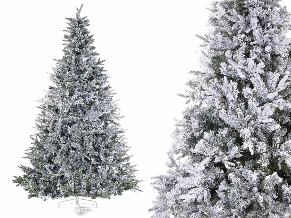 Pini natalizi / alberi di Natale super innevati New Canada H 210 con 1060 rami, M 2,10 H