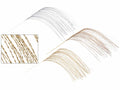 Rami di filamenti decorativi a spirale cascanti metallizzati, set da 12 pezzi, cm 100 H (con gambo 140)