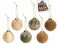 Palline di Natale in finto vetro infrangibile con decori brillanti, set da 12 pezzi, Ø 8 cm