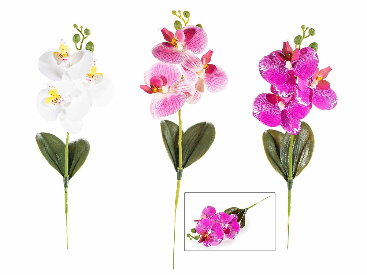 Rami di orchidee artificiali, set da 12 pezzi, cm 28 H (con gambo 41,5)
