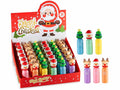 Evidenziatori con personaggi natalizi in silicone in espositore da 36 pezzi, set da 36 pezzi, cm 8 H