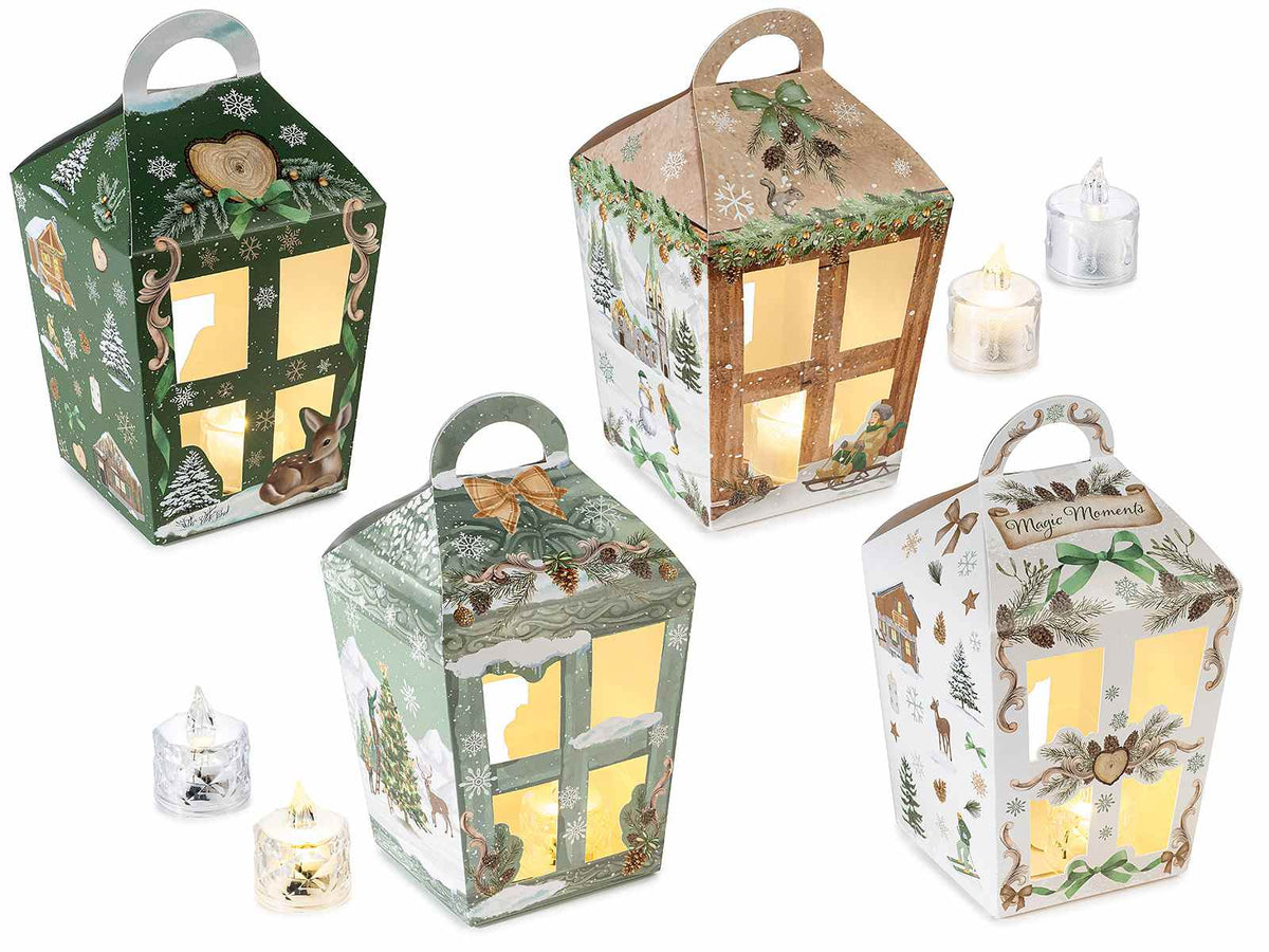 Candela piccola in plastica con luce LED effetto vetro da appoggiare, set da 32 pezzi, Ø 4 cm x 4,5 H