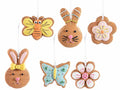 Decorazioni pasquali in resina colorata da appendere, set da 12 pezzi, Coniglio: cm 5,5 x 9 H
