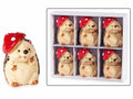 Ricci decorativi autunnali con cappellino a funghetto, ideali per decorazioni, set da 5 pezzi, cm 2,5 x 2,5 x 3,5 H