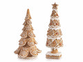 Decorazioni ad albero di Natale pan di zenzero ad effetto innevato, set da 2 pezzi, Grande: Ø 6 cm x 19 H