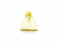 Sacchetti in organza giallo limone con tirante di chiusura ideale, set da 30 pezzi, cm23x30H (al tirante 24,5)