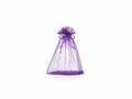 Sacchetto in organza viola orchidea con coulisse di chiusura in raso è, set da 30 pezzi, cm 23x30H (al tirante 24,5)