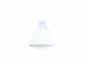 Sacchetti organza bianco neve con coulisse di chiusura in raso è ideale, set da 30 pezzi, cm 23x30H (al tirante 24,5)