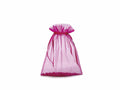 Sacchetto in organza fucsia con coulisse di chiusura in raso è una soluzione, set da 30 pezzi, cm 23x30H (al tirante 24,5)