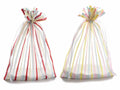 Sacchetti in organza a righe, set da 24 pezzi, cm 16x23 H (al tirante19)