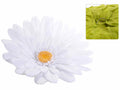 Margherite artificiali giganti in stoffa senza gambo con gancio posteriore, set da 2 pezzi, Ø 70 cm x 15 H