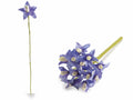 Fiorellini viola artificiali pick in stoffa, set da 192 pezzi, Ø 2,5 cm x 13 H