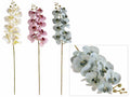 Rami di orchidea artificiale in stoffa, set da 6 pezzi, cm 38 H (con gambo 95)