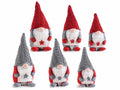 Babbo Natale in stoffa con letterina decorata con stella, realizzati in panno, set da 2 pezzi, Grande: cm 9,5x10x23 H