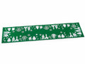 Runner da tavolo natalizi in panno con decorazione 'WinterVillage' 14zero3, set da 2 pezzi, cm 120 x 30 H