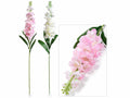 Rami di fiori di delphinium artificiale rosa e bianco, set da 6 pezzi, cm 43 H (con gambo 91)