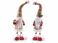 Addobbo Babbo Natale dondolante con decorazione da appoggiare, set da 2 pezzi, cm12x9x49H (capp.esteso)
