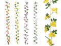 Rami / festoni di ghirlanda di fiori artificiali da appendere, set da 4 pezzi, m 1,80