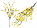 Rami di fiori di forsizia artificiali, set da 12 pezzi, cm 74 H (con gambo104)