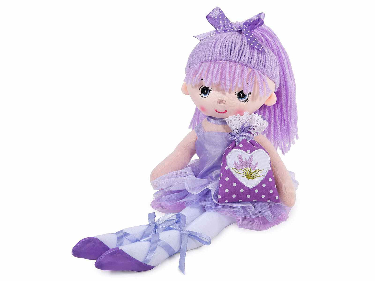 Bambola ballerina in stoffa imbottita con sacchetto in cotone profumato con 9g, set da 2 pezzi, Bambola in piedi: cm 40 H