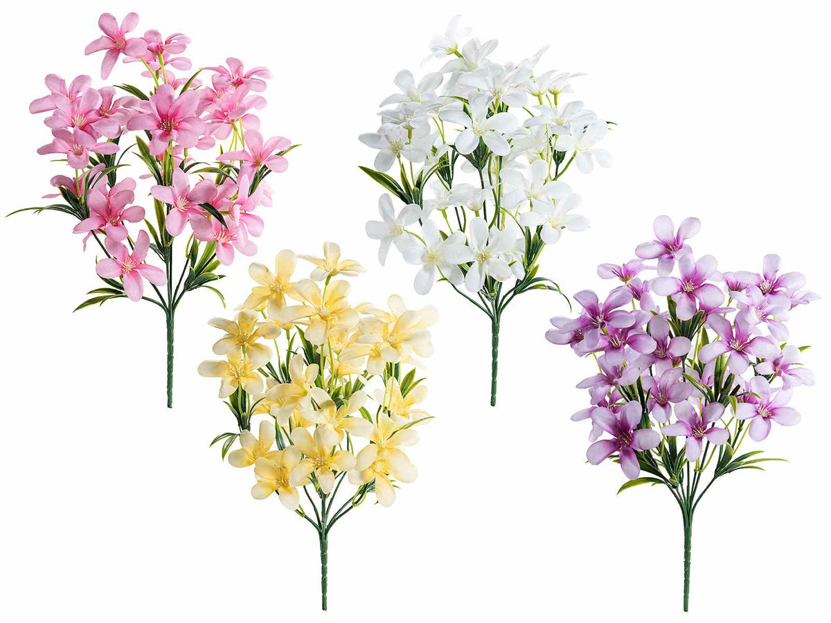 Mazzi a bouquet di fiori di campo artificiali, set da 16 pezzi, cm 28 H (con gambo 37,5)