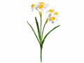 Narcisi bianchi artificiali, set da 8 pezzi, cm 38 H (c / gambo 52)