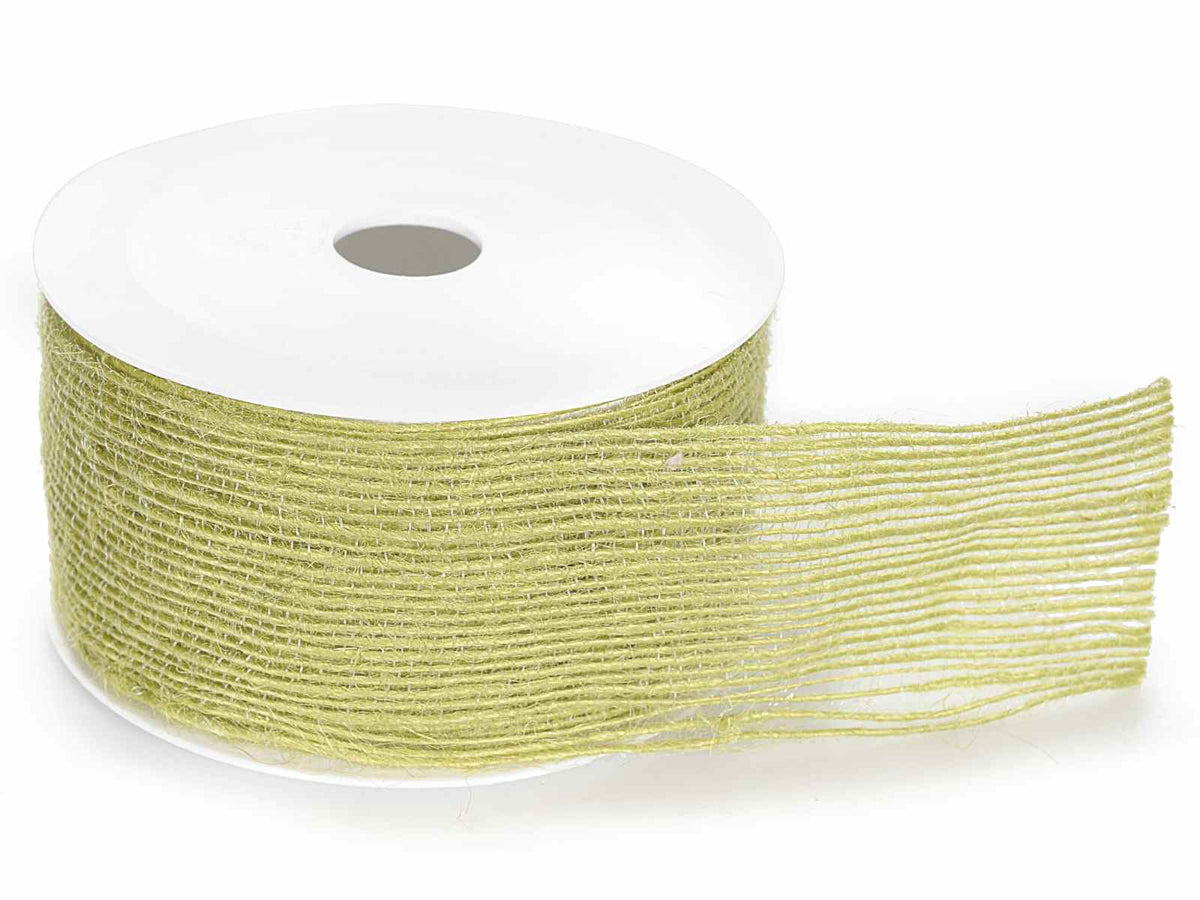 Nastri in juta verde mela, mm 40 x 10 mt