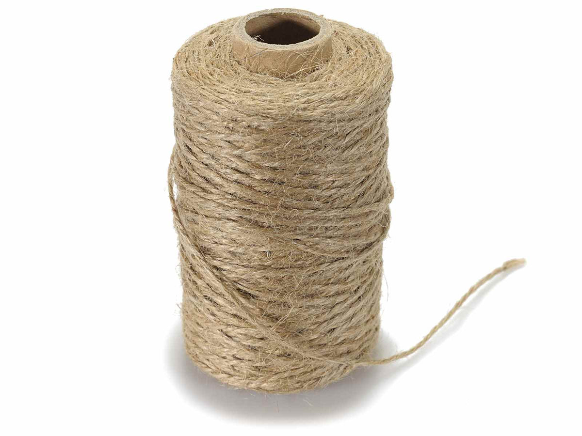 Spago in juta naturale in rotolo 1 mm, set da 4 pezzi, mm 1 x 90 m
