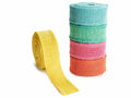 Nastri in juta bordata colorata, set da 5 pezzi, mm 40 x 10 m