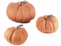 Zucche decorative artificiali. Ideali per allestire vetrine autunnali e creare, Grande: Ø 24,5 cm x 16,5 H