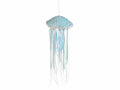 Meduse decorative in stoffa con paillettes da appendere, set da 2 pezzi, Ø 15 cm x 40 H