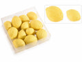 Limoni decorativi artificiali in scatola da 12 pezzi, ideali per allestire, set da 2 pezzi, Grande: Ø 4,5 cm x 6 H