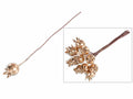Bacche natalizie pick dorate artificiali con gambo modellabile, set da 120 pezzi, Ø 1,3 cm x 10 H