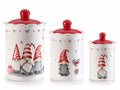 Biscottiere / barattoli porta dolci / contenitore per alimenti natalizio in ceramica con Babbo Natale con chiusura ermeticamisure, con decori in rilie