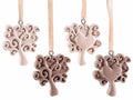 Decorazioni in resina colorata "Albero della Vita" da appendere 14zero3, set da 8 pezzi, cm 3,5 x 4 H