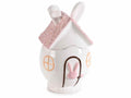 Contenitori portadolci in ceramica a forma di casetta con orecchie di coniglio, set da 2 pezzi, Ø 12 cm x 20,5 H