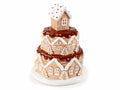 Barattoli / biscottiere / portadolci di Natale alimentari a forma di torta, set da 2 pezzi, Ø 14,5 cm x 18 H