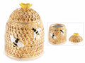 Barattoli / contenitori / portadolci alimentari in ceramica a forma di nido, set da 4 pezzi, Ø 11 cm x 13 H