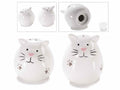 Set sale e pepe da cucina a forma di gattini in ceramica, set da 3 pezzi, Sale: Ø 5,5 cm x 7 H