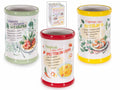 Porta utensili da cucina in ceramica in confezione regalo con stampa a tema, set da 6 pezzi, Ø 8 cm x 12,5 H