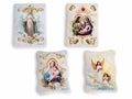 Magneti / calaminte in ceramica con stampa religiosa / Sacra Famiglia, set da 24 pezzi