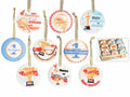 Decorazioni in ceramica da appendere con dedica Number One, perfetti come idea, set da 36 pezzi, Ø 7,5 cm
