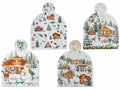 Sottopentola in ceramica lucida con base in sughero da appendere / appoggiare, set da 4 pezzi, cm 18 x 23 H