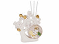 Bomboniera Comunione ad Albero della vita in porcellana con stick per profumare, set da 6 pezzi, cm10x4x10,5H (con stick13,5)