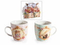 Tazzine da caffè con decorazioni conigli di Pasqua in confezione regalo, set da 6 pezzi, Tazzina: Ø 5,5 cm x 6 H