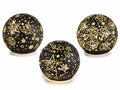 Lampada natalizie a sfera vetro decorato con stelline e luci LED, da appoggiare, set da 6 pezzi, Ø 10 cm x 9 H