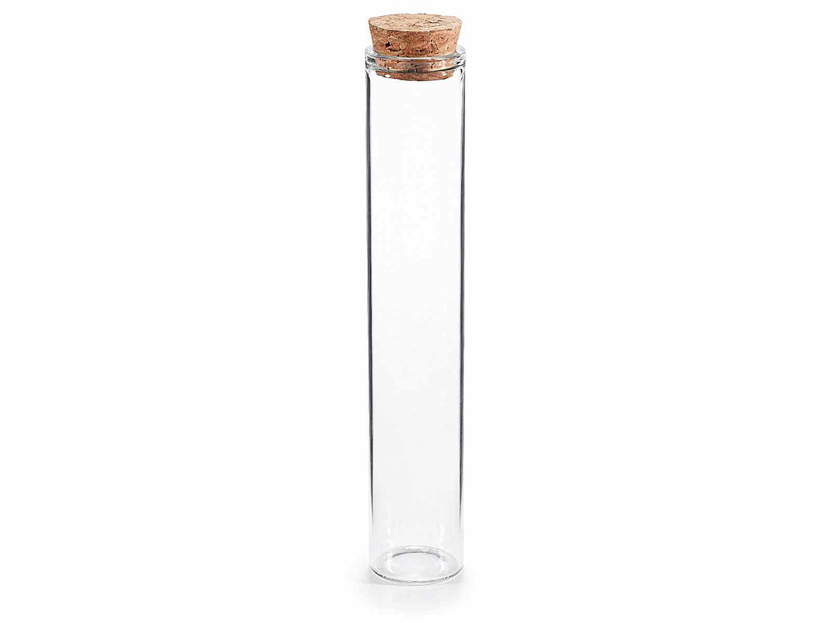 Provette in vetro porta confetti / spezie / alimenti alimentari con tappo, set da 80 pezzi, Ø2,2cmx12H(con tappo12,5)