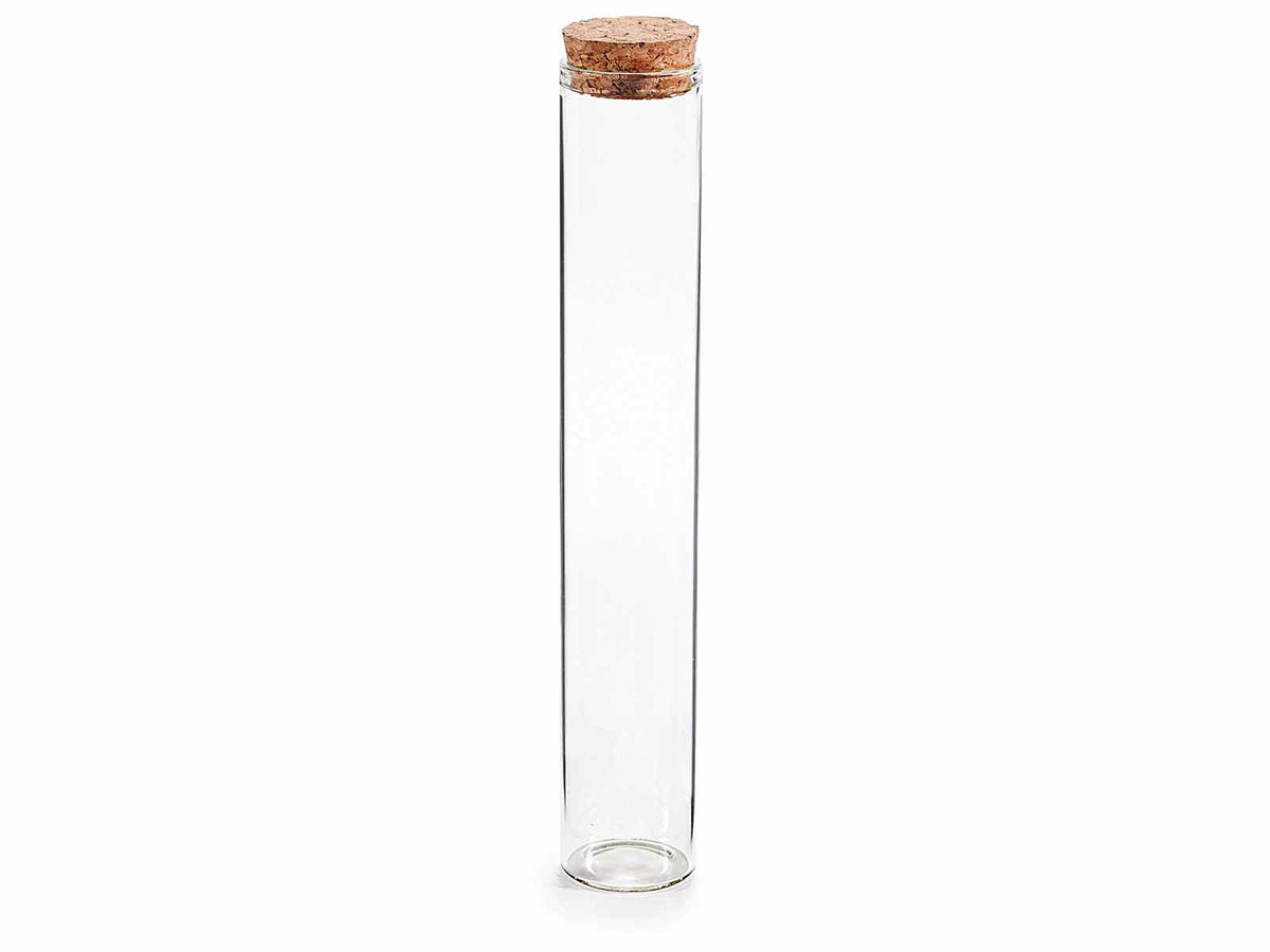 Provette porta confetti / spezie / alimenti in vetro alimentare con tappo, set da 40 pezzi, Ø3cmx18H (con tappo18,5)