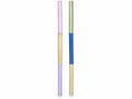 Cannucce in vetro alimentare ecologiche a tre colori, set da 16 pezzi, Ø 0,8 cm x 19,5 H