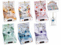 Angioletti decorativi in vetro con stella colorata da appendere, confezione, set da 24 pezzi, Angelo: cm 2,5 x 3 x 4,5 H
